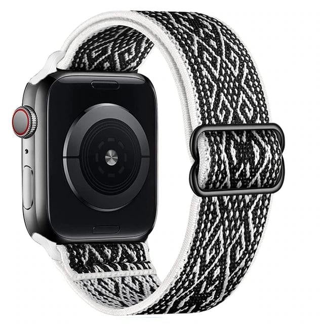 Ремінець нейлоновий для Apple Watch Вишиванка 42 мм White/Black (13742516)