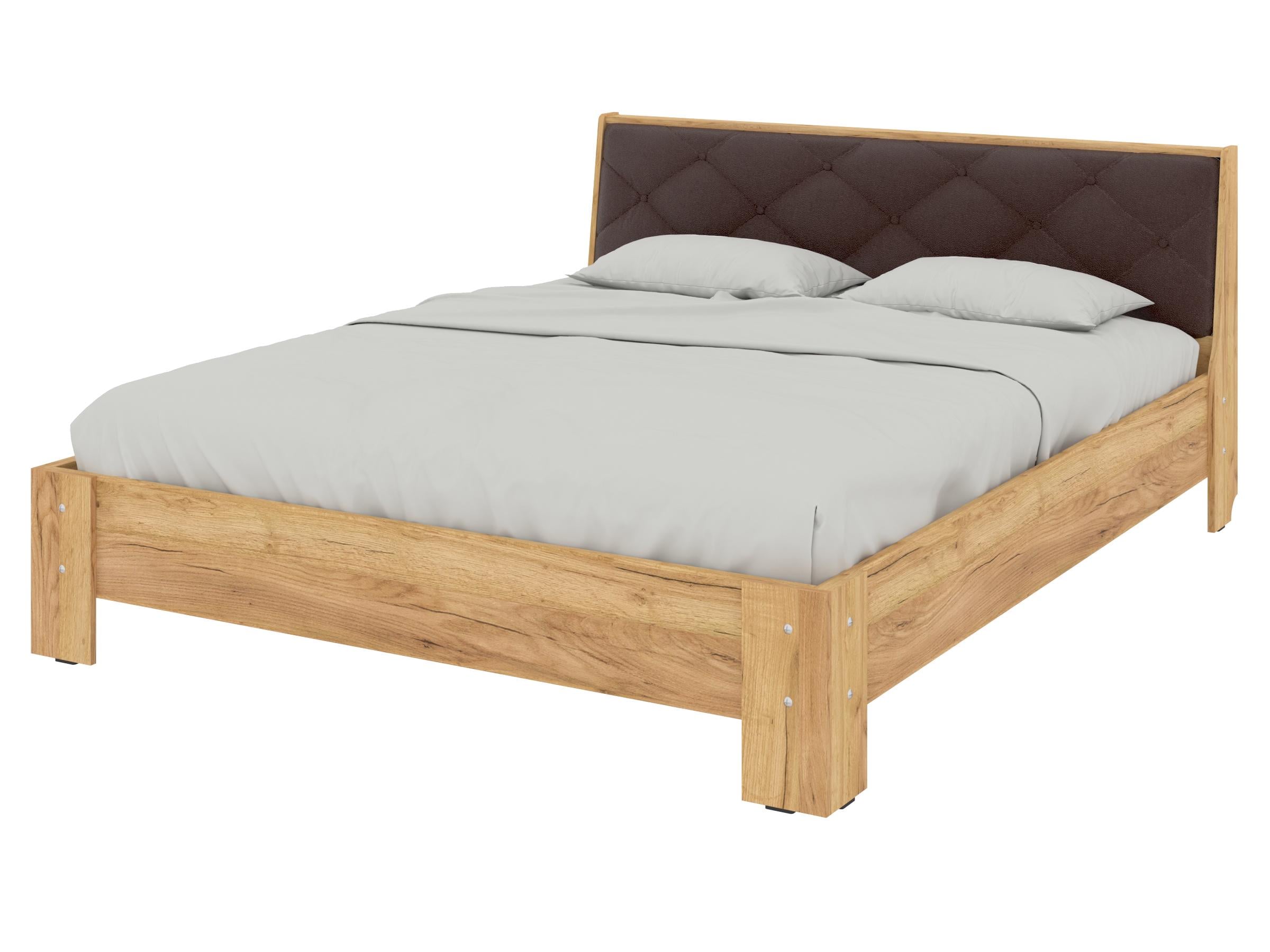 Кровать двуспальная PEHOTIN Кровать-160 Моника 160x200 см Тахо/Коричневый VIP (PN-100989) Кровать двуспальная PEHOTIN Кровать-160 Моника 160x200 см Тахо/Коричневый VIP (PN-100989)