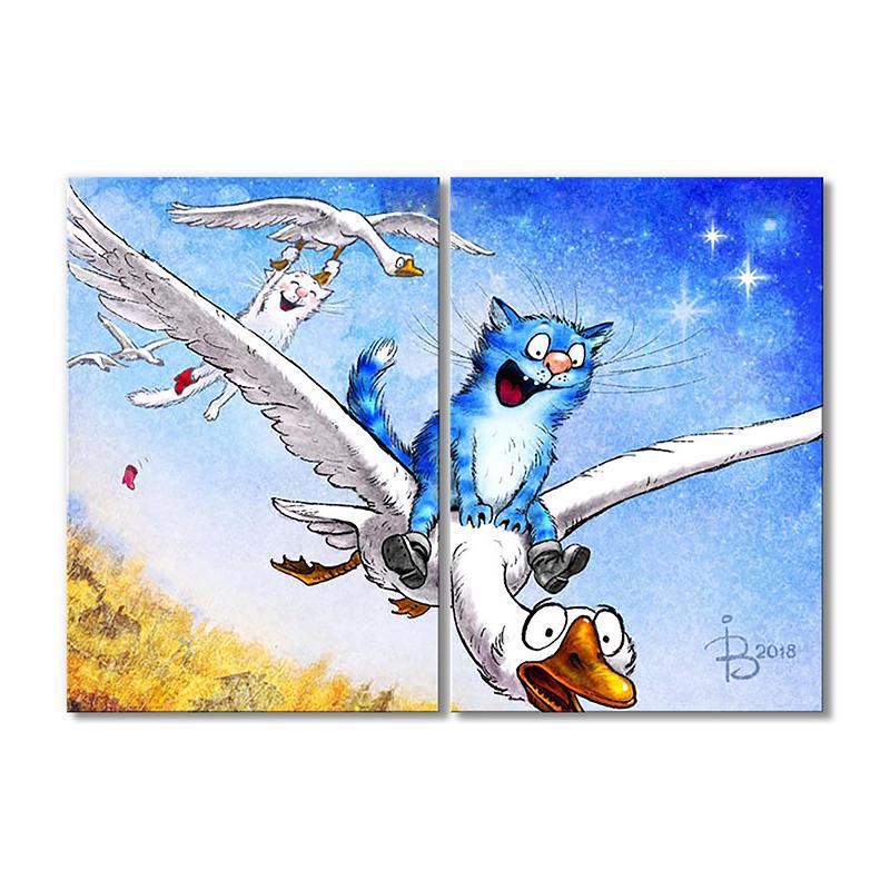 Модульна картина Фантазія до мажор 2 модуля 90x135 см