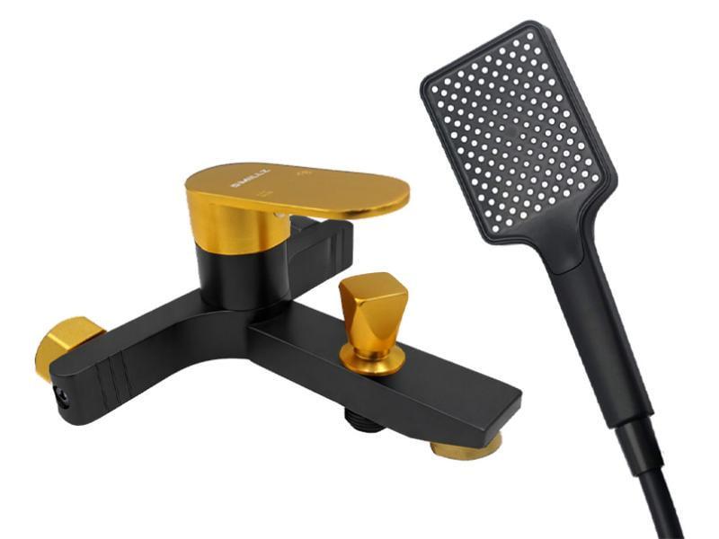 Смеситель для ванны MILLZ MRS-AL-F2 1/10 Black&Gold (ТР-00026993) Смеситель для ванны MILLZ MRS-AL-F2 1/10 Black&Gold (ТР-00026993)