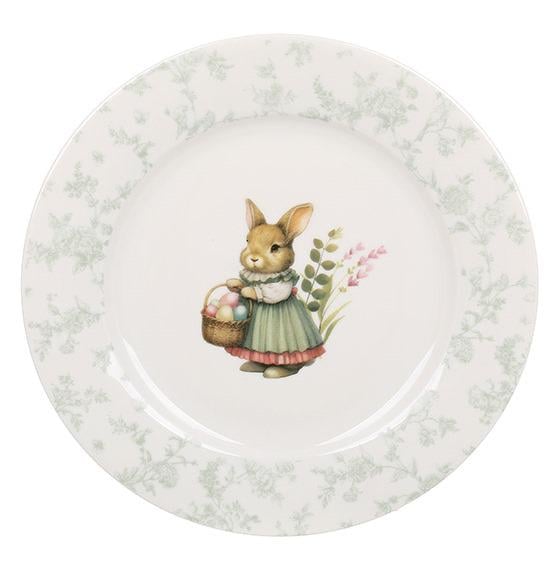 Тарелка фарфоровая Floral Green K203 19 см