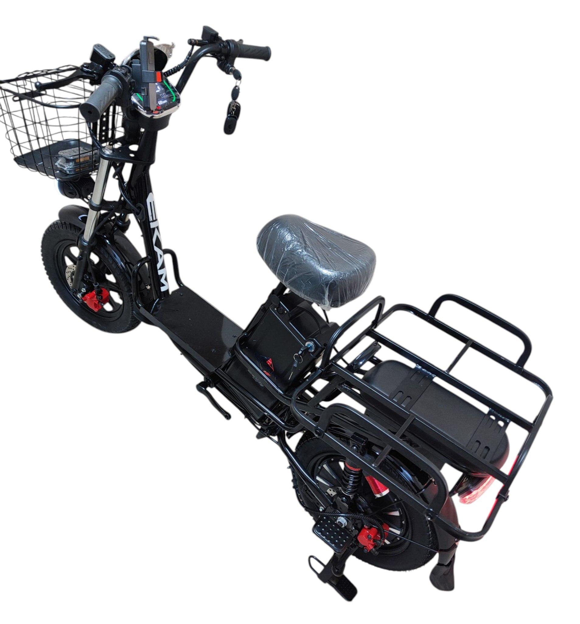 Электровелосипед E-Kam Monster 2000W 60V 30Ah PAS Черный (28459185) - фото 7