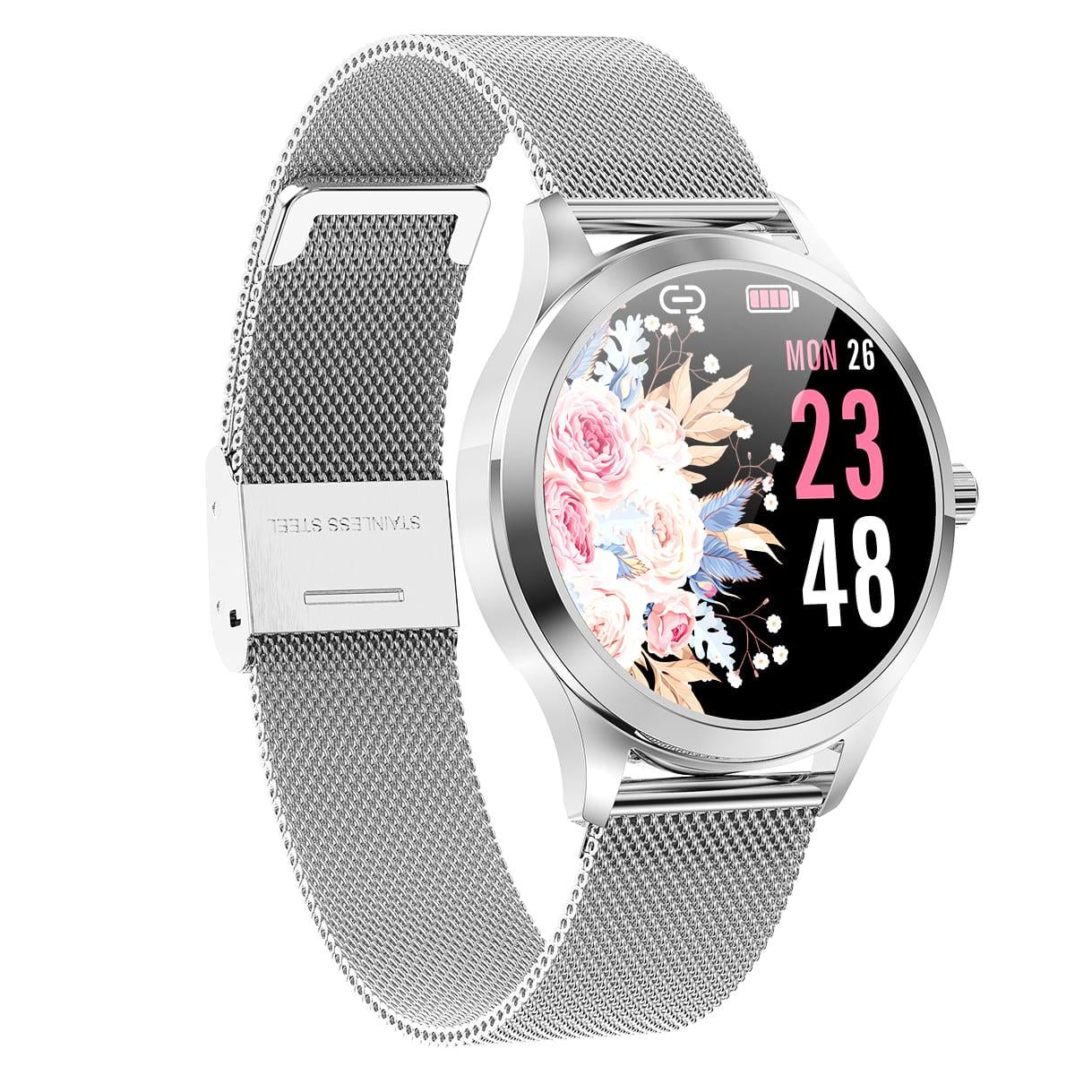 Смарт-годинник Linwear LW07 Metal з вимірюванням пульсу і кисню в крові Сріблястий