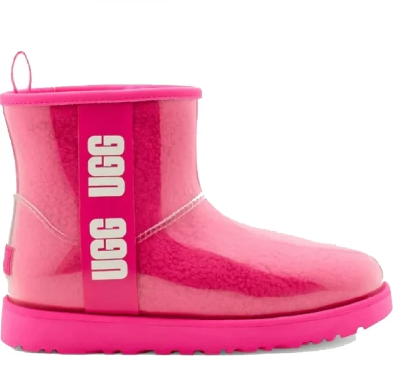 Уги жіночі UGG Classic Clear Mini р. 36 Яскраво-рожевий (20472)