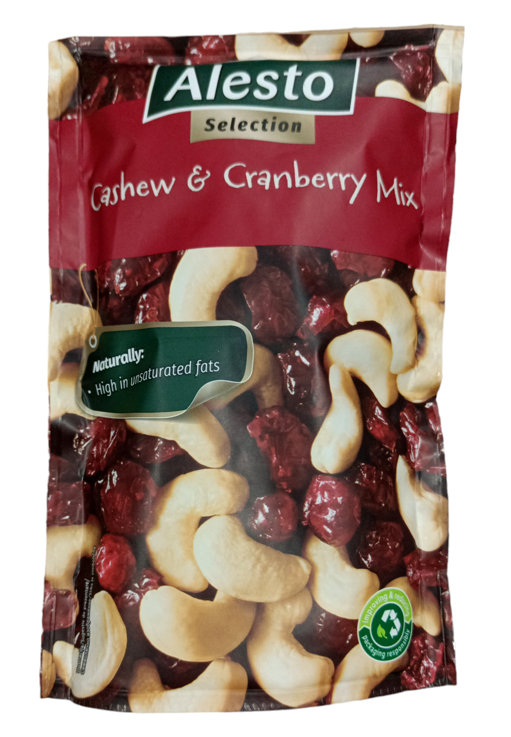 Микс орехов Alesto Cashew & Cranberry кешью и клюквы 200 г (58884)
