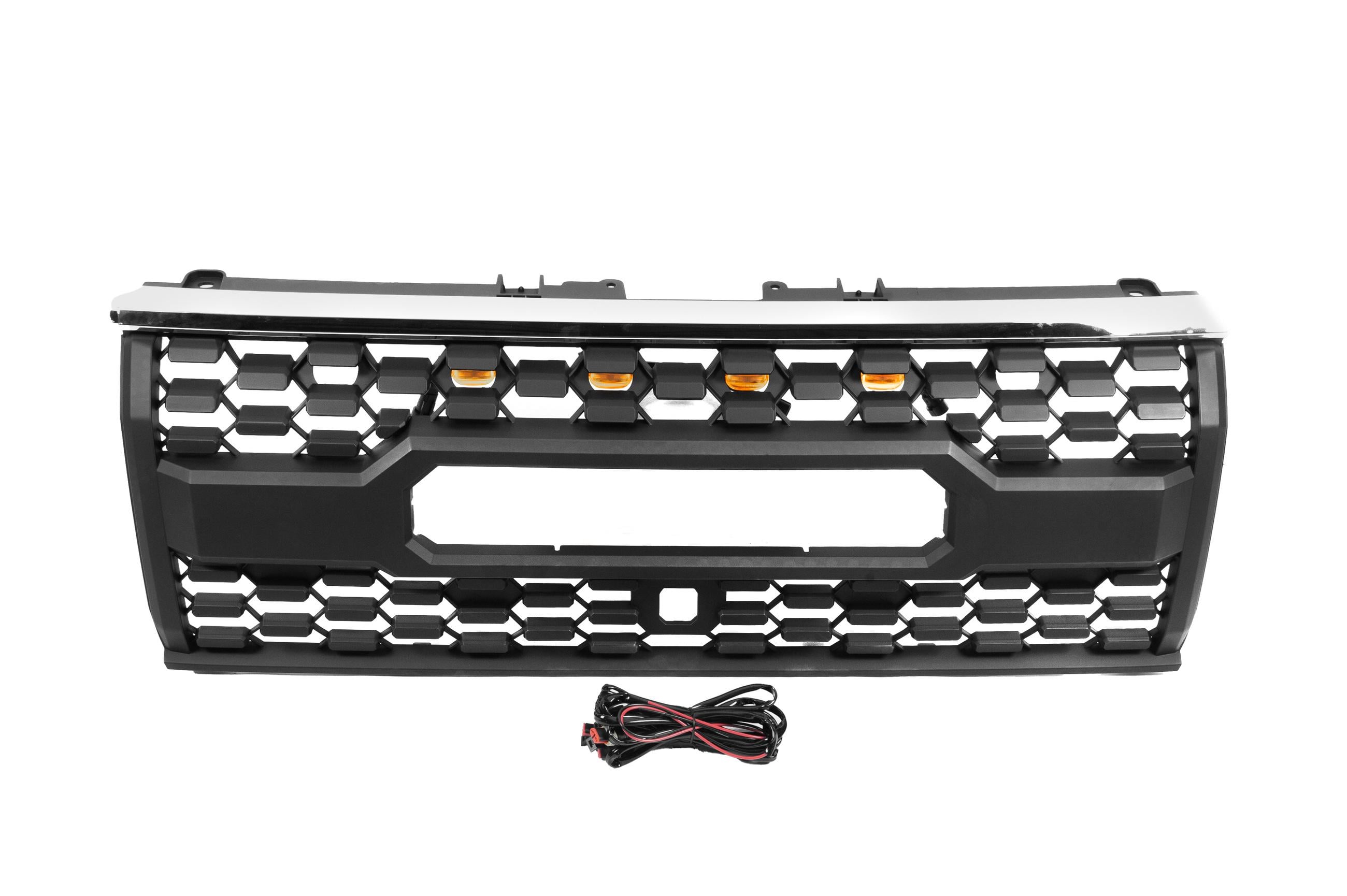Решетка GBT 2017 OffRoad для Toyota Land Cruiser Prado 150 2009-2023 гг. разные материалы Черный (190891)
