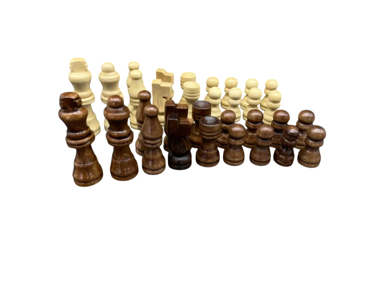 Набор шахматных фигур из натурального дерева (KF-1001)