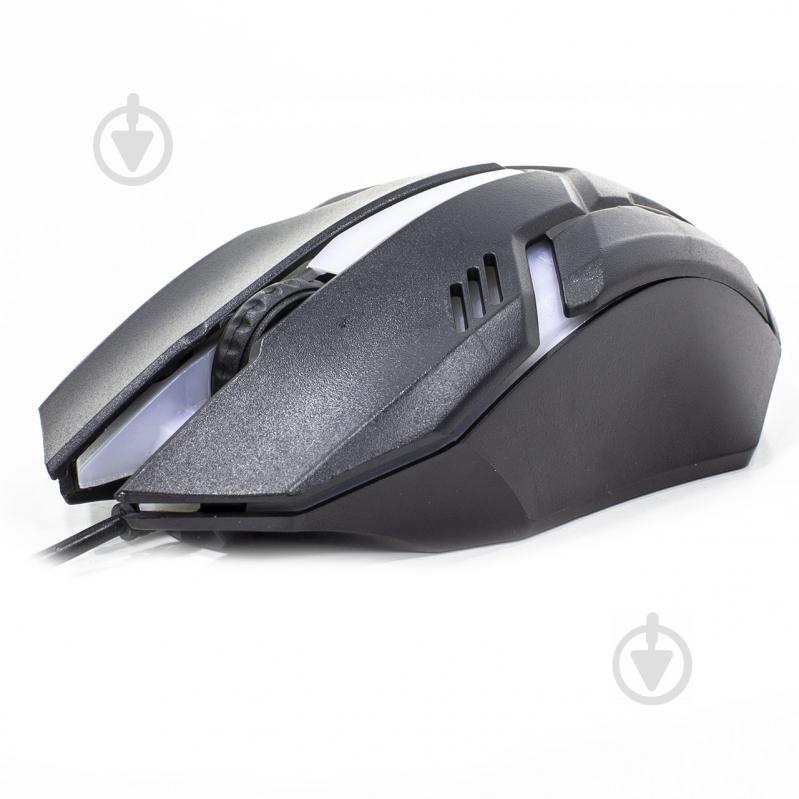 Компьютерная мышь JEQANG M-318 для ПК проводная USB 800/1200 DPi оптическая Black (3244-9480)
