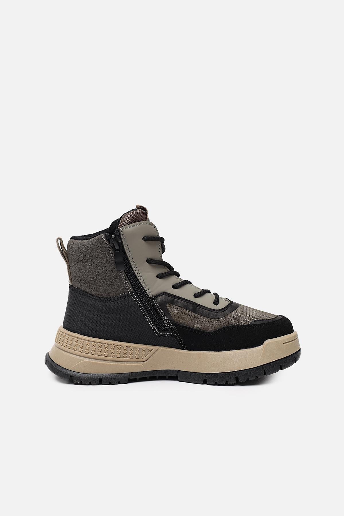 Ботинки детские зимние ЦБ-00282639 для мальчика р. 35 Серый (29086158) - фото 2 Ботинки детские зимние ЦБ-00282639 для мальчика р. 35 Серый (29086158) - фото 2