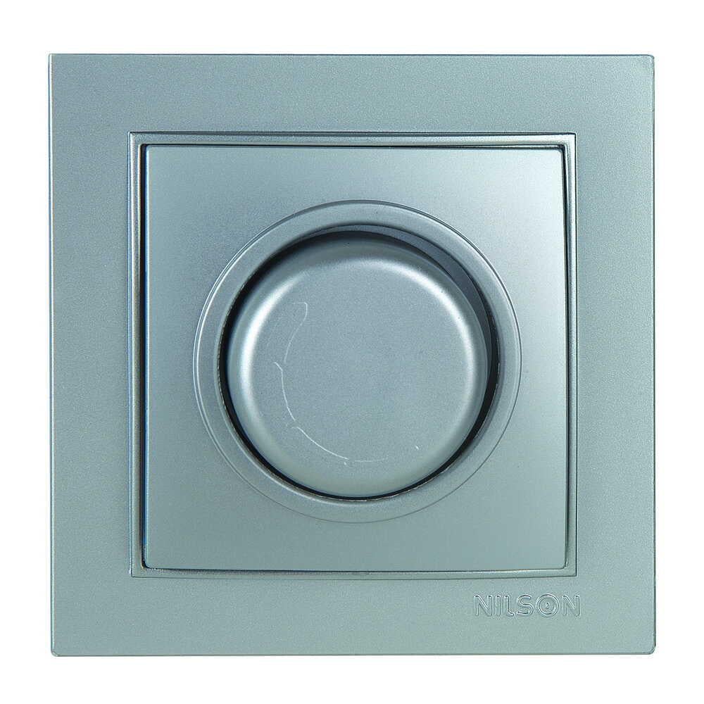 Світлорегулятор Nilson Thor 1000W з підсвічуванням Срібло (27131053)