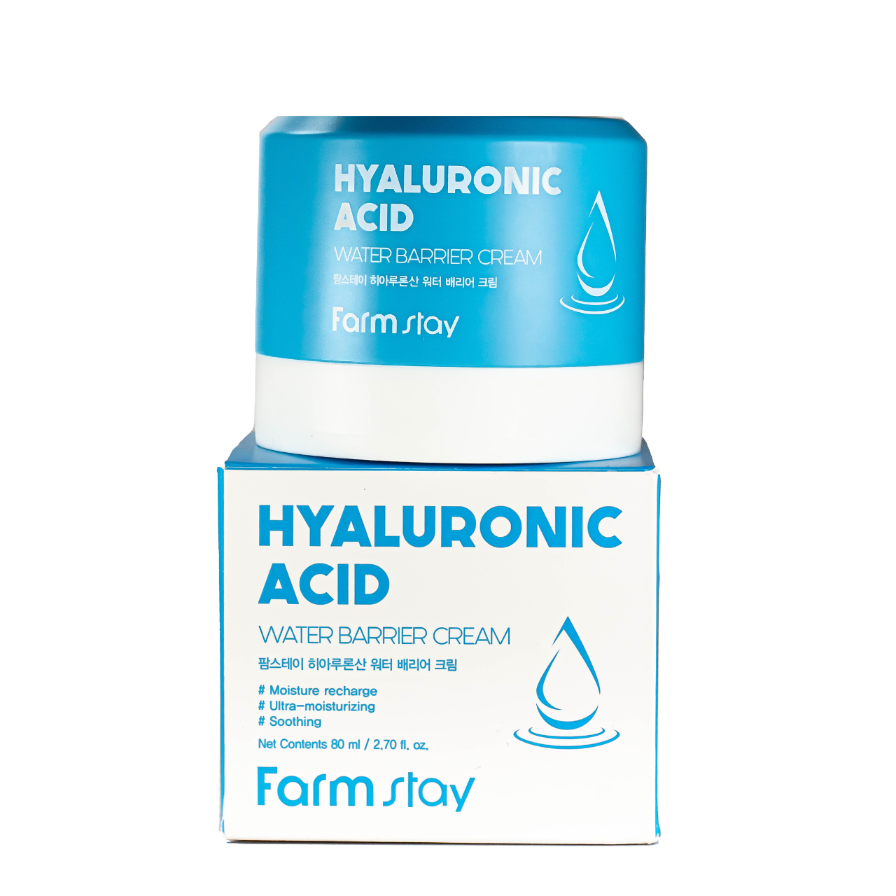 Крем для лица с гиалуроновой кислотой Farmstay Hyaluronic Acid Water Barrier Cream увлажняющий 80 мл