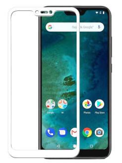 Защитное стекло для Redmi 6 Pro полная проклейка экрана White Защитное стекло для Redmi 6 Pro полная проклейка экрана White