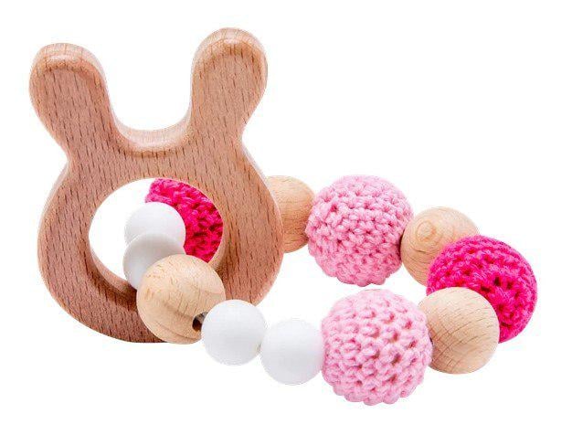 Грызунок-прорезыватель деревянный №2 Ушки (111149)