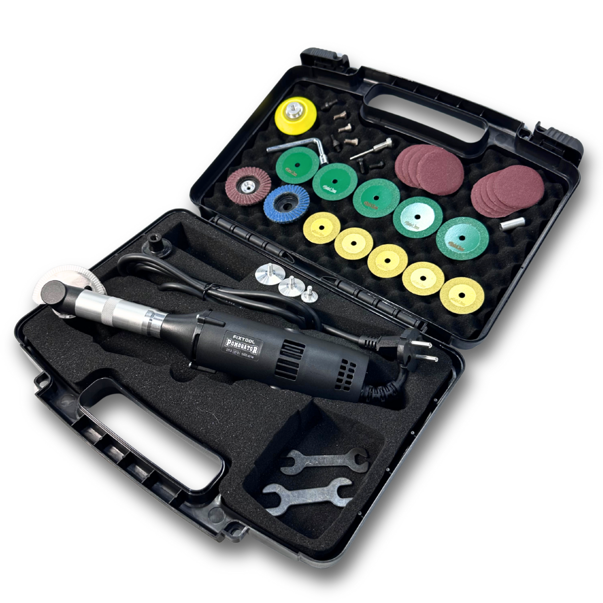 Гравер Fixtool Pomogator BLACK EDITION в кейсе полная комплектация (FIX120WBL)