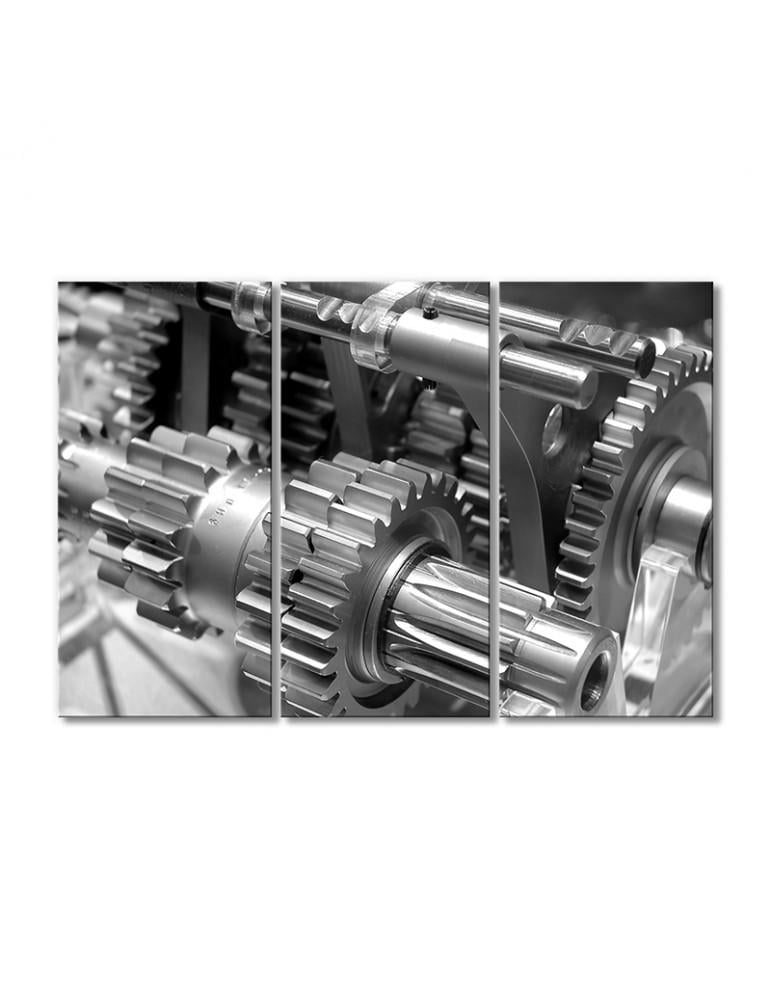 Картина модульная Рабочая часть маслопресса 3 модуля 60x90 см