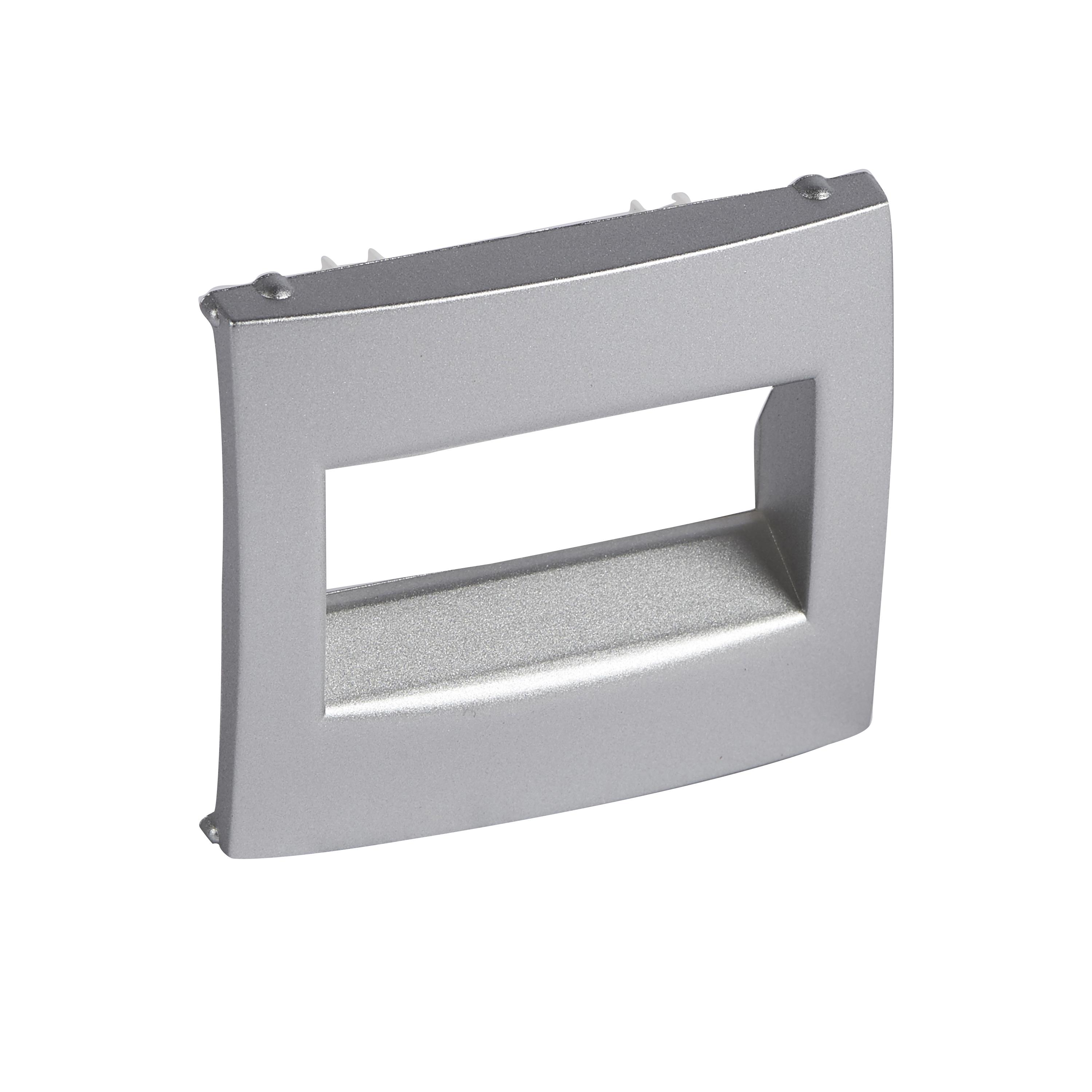 Панель заглушки лицевая Legrand Rj45 Valena Алюминий (770255)