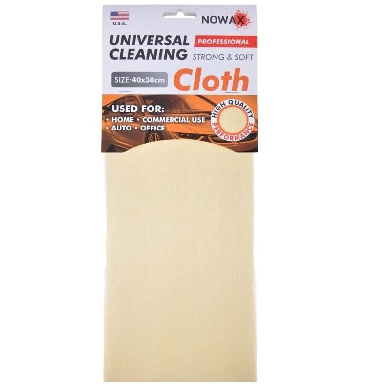 Салфетка для стекла и кузова профессиональная Nowax NX63432 40х30 см Желтый (312632)