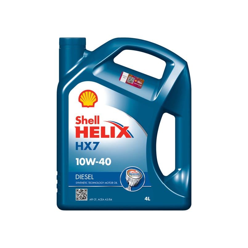 Моторное масло SHELL Helix HX7 Diesel 10W-40 4 л
