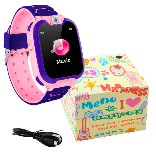 Смарт часы детские Kids Watch 16S5Z GPS с определением местоположения Pink (831f022a) - фото 11