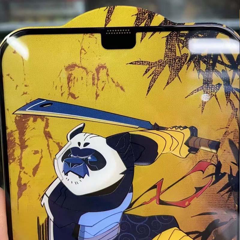 Захисне скло протиударне 5D Anti-static Panda для Apple iPhone 12 Pro Max 6,7" Чорний (00000064742_1) - фото 2