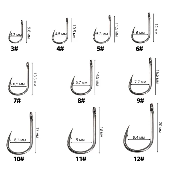 Набір одинарних гачків 400 шт. (AN00680) - фото 9 Набір одинарних гачків 400 шт. (AN00680) - фото 9