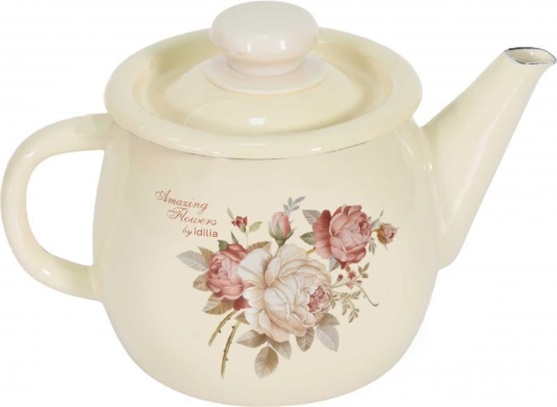 Чайник Idilia Півонія 1 л Молочний (294780)