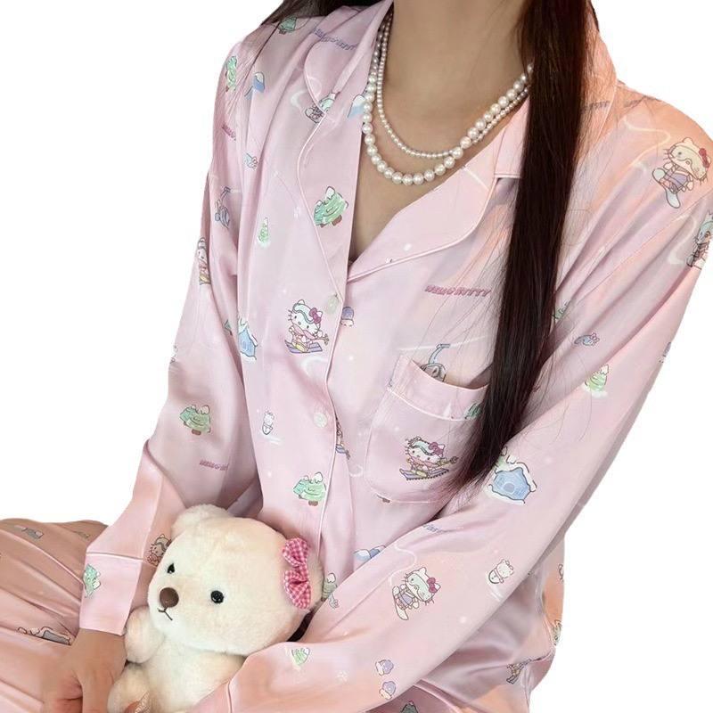 Пижама для девочки подростковая с принтом Hello Kitty 152-160 см 10-13 лет Розовый (10400) - фото 3