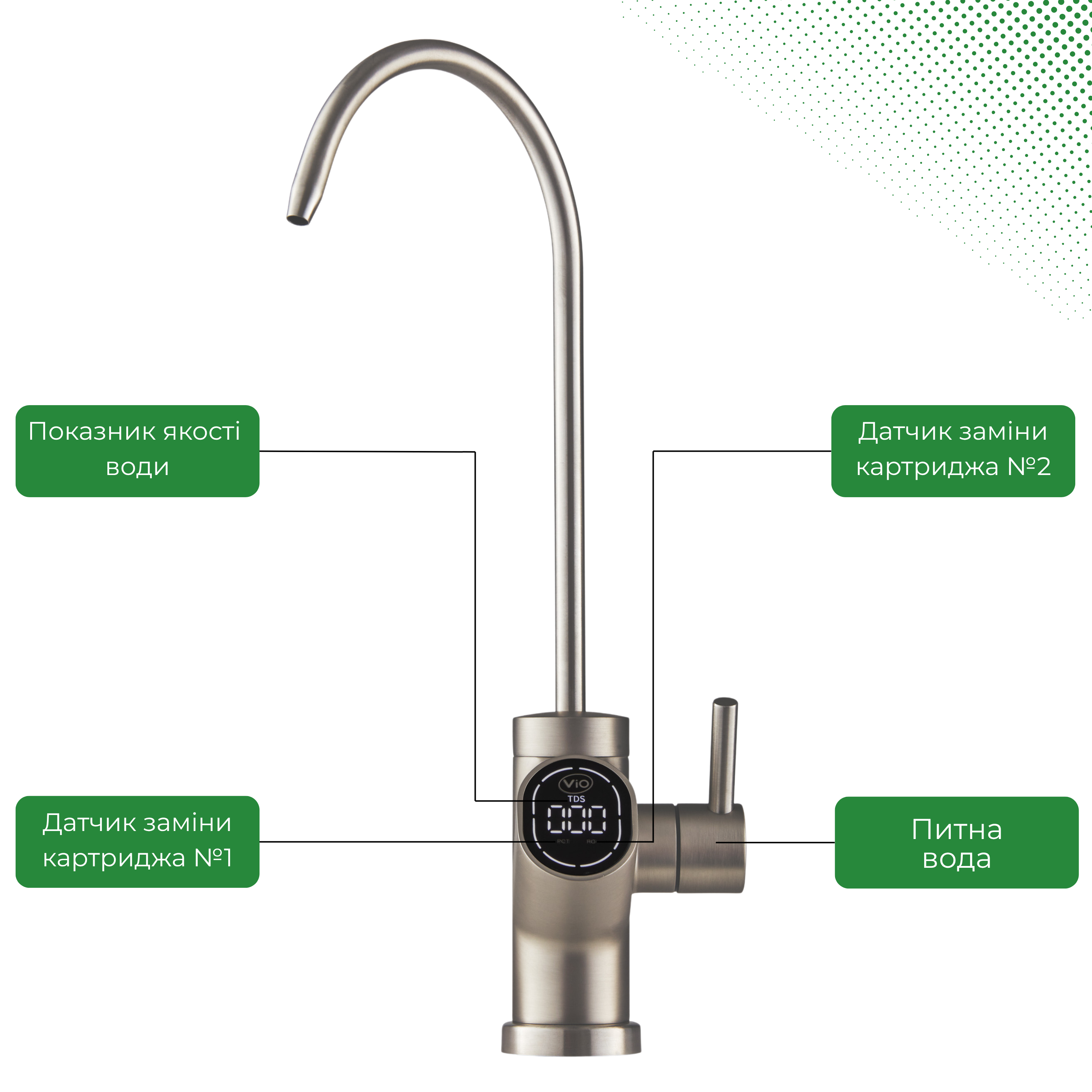 Фільтр для питної з системою зворотного осмосу ViO AW-RB36-1000T під мийку (21995738) - фото 10