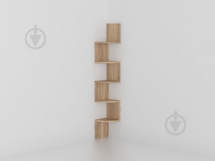 Угловая полка Forte Lilly Дуб сонома 1224x200x200