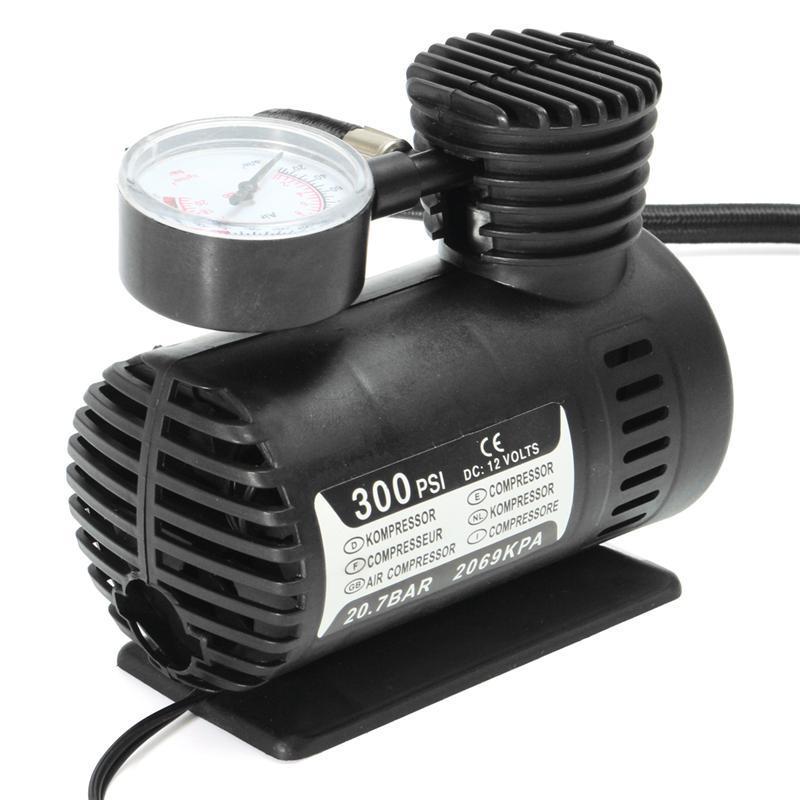 Автомобільний насос Air Compressor DC-12V Чорний (1001962-Black-0) - фото 2