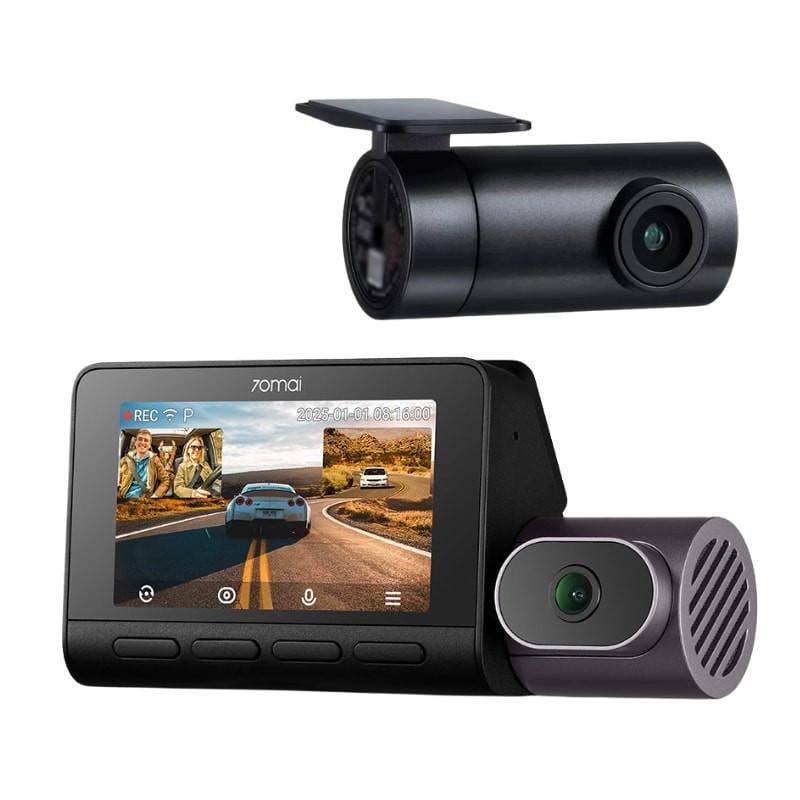 Видеорегистратор 70mai Dash Cam T800-24 комплект Rear Cam RC41 4K 3 камеры (2781865372)