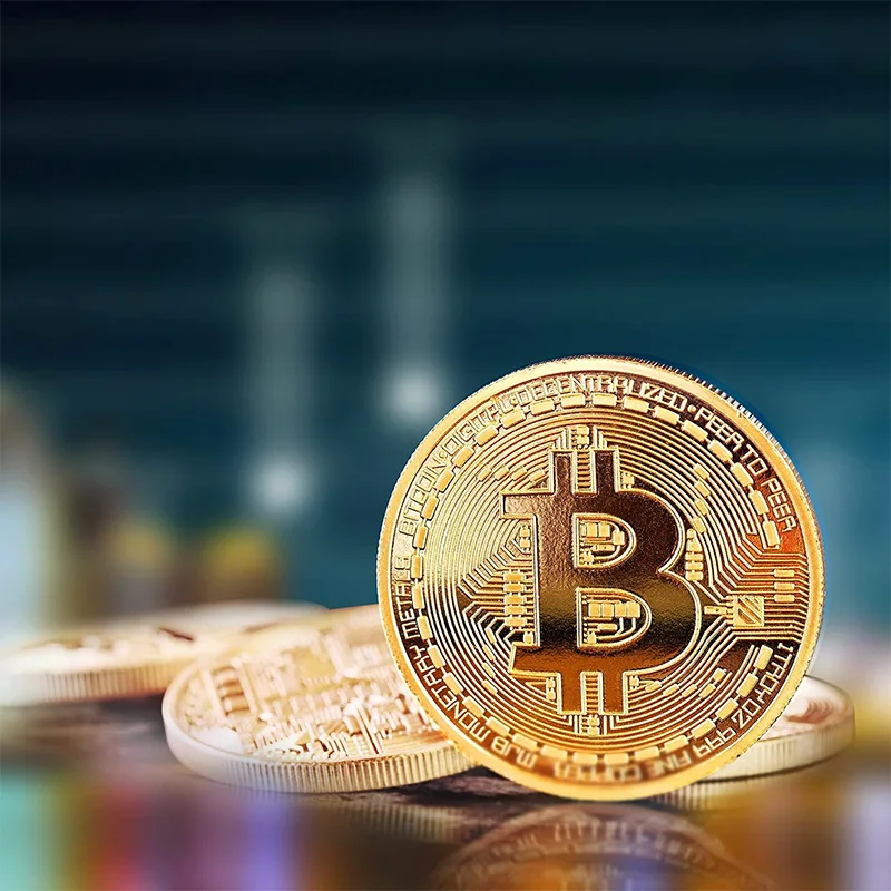 Монета сувенірна Bitcoin BTC в капсулі (27282693)