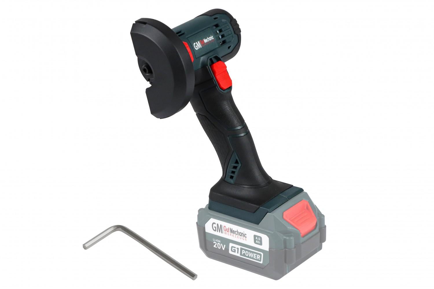 Шлифмашина угловая аккумуляторная мини Gut Mechanic 20V Ø76 мм каркас (37853819)