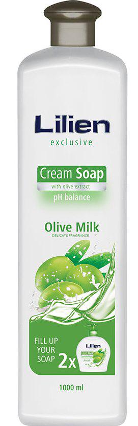 Жидкое крем-мыло Lilien Exclusive Olive Milk 1 л (9254)