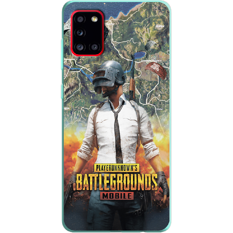 Чехол Boxface Samsung A315 Galaxy A31 PUBG Mobile Мятный силикон (39470-up2309-39921)