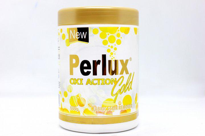 Порошок пральний Perlux OXI ACTION Gold кисневий для виведення плям 600 г - фото 1