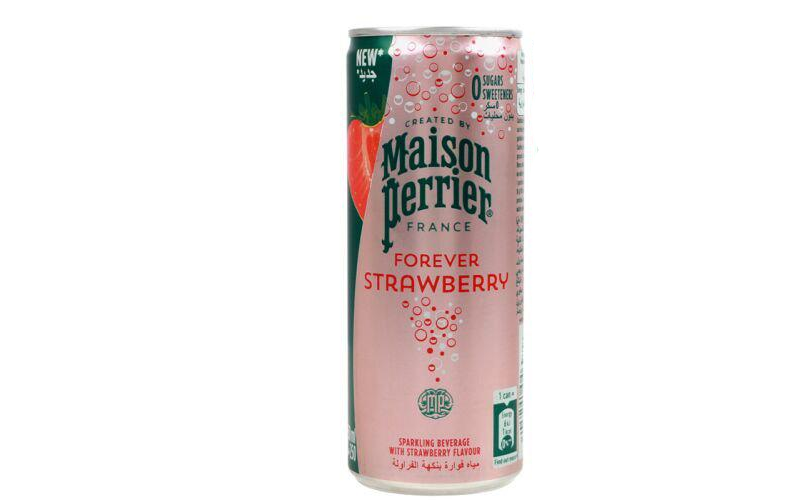 Вода минеральная со вкусом клубники Maison Perrier без сахара 10 шт. х 0,25 л (18654)