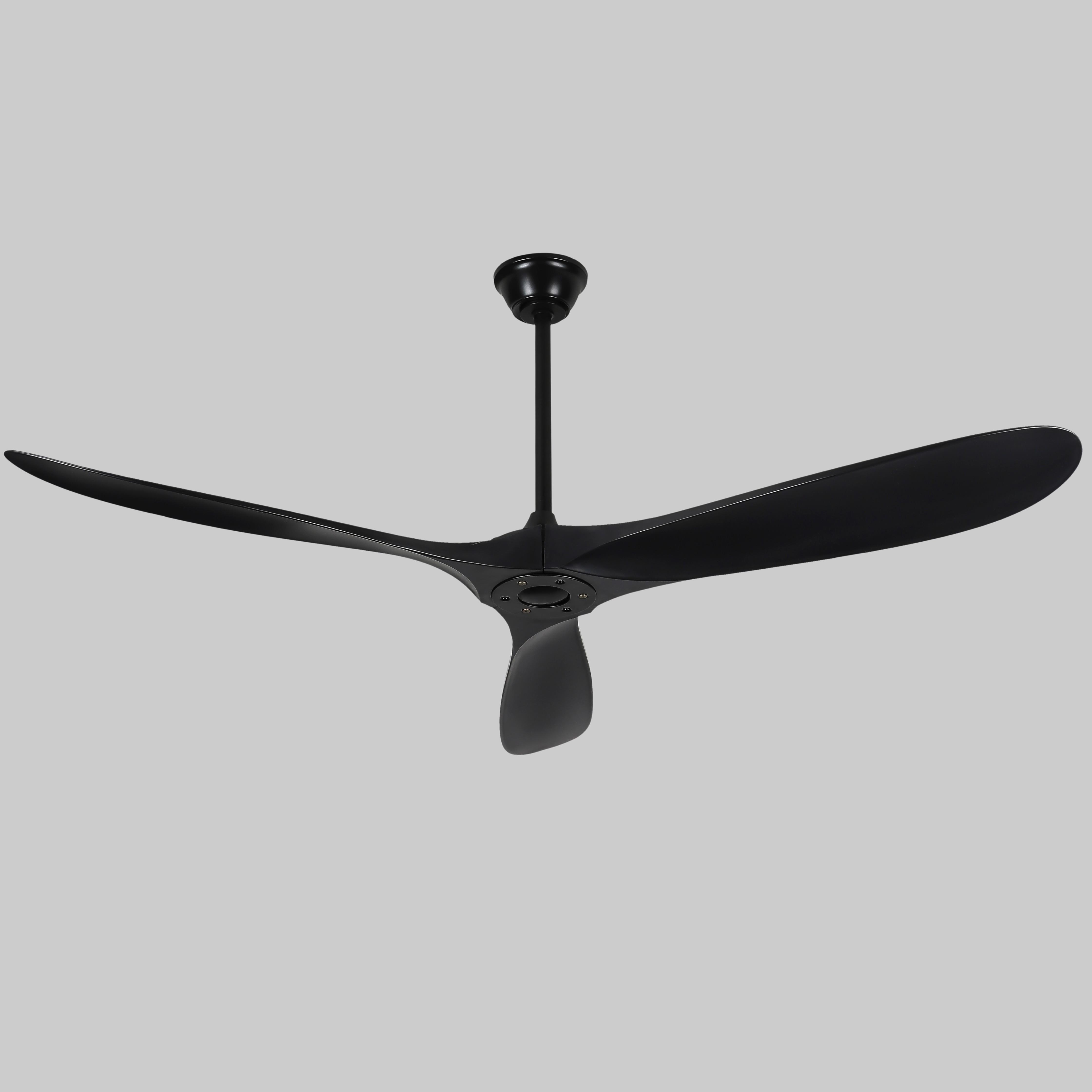 Вентилятор потолочный с пультом 150 см Черный (94-7106 Черный (60) BK)