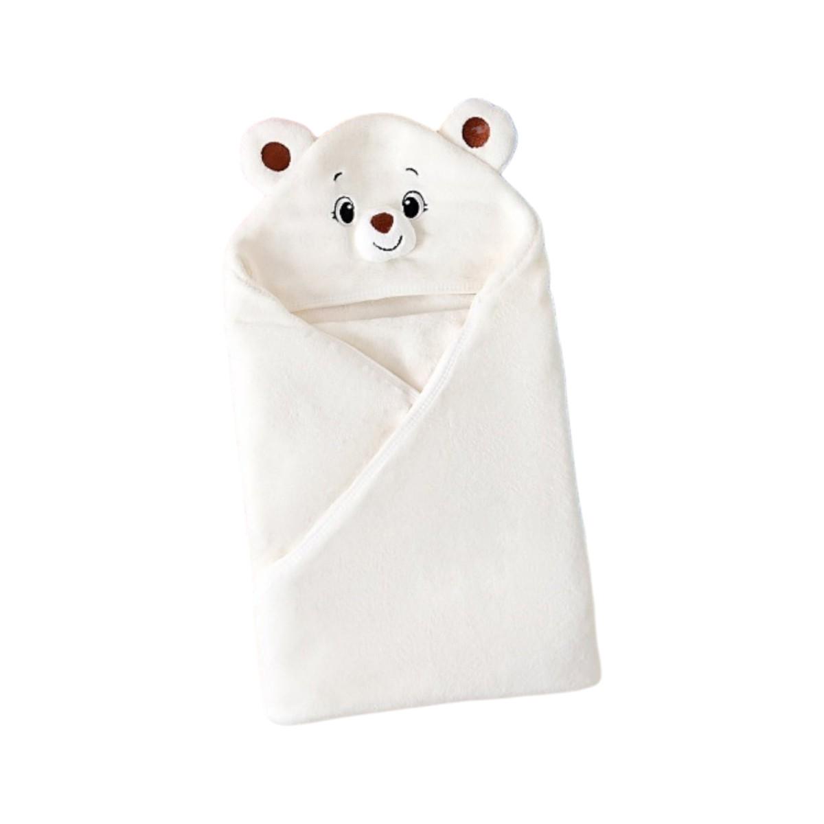 Полотенце-уголок мягкое Koloco детское с капюшоном банное (42361) - фото 1 Полотенце-уголок мягкое Koloco детское с капюшоном банное (42361) - фото 1