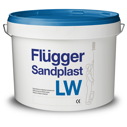 Шпаклевка для влажных помещений Flugger Sandplast LW Waterproof 10 л Голубой