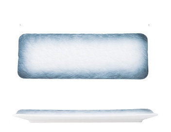 Блюдо прямокутна 6754 2х10,5х29,5 см Блакитний (4356294)