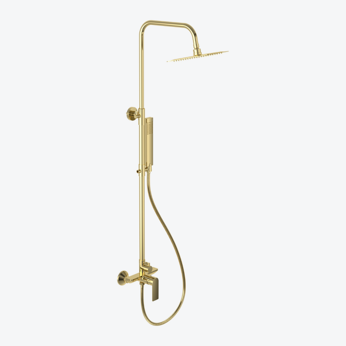 Комплект душевой Excellent Rain Glad Золотой матовый Комплект душевой Excellent Rain Glad Золотой матовый