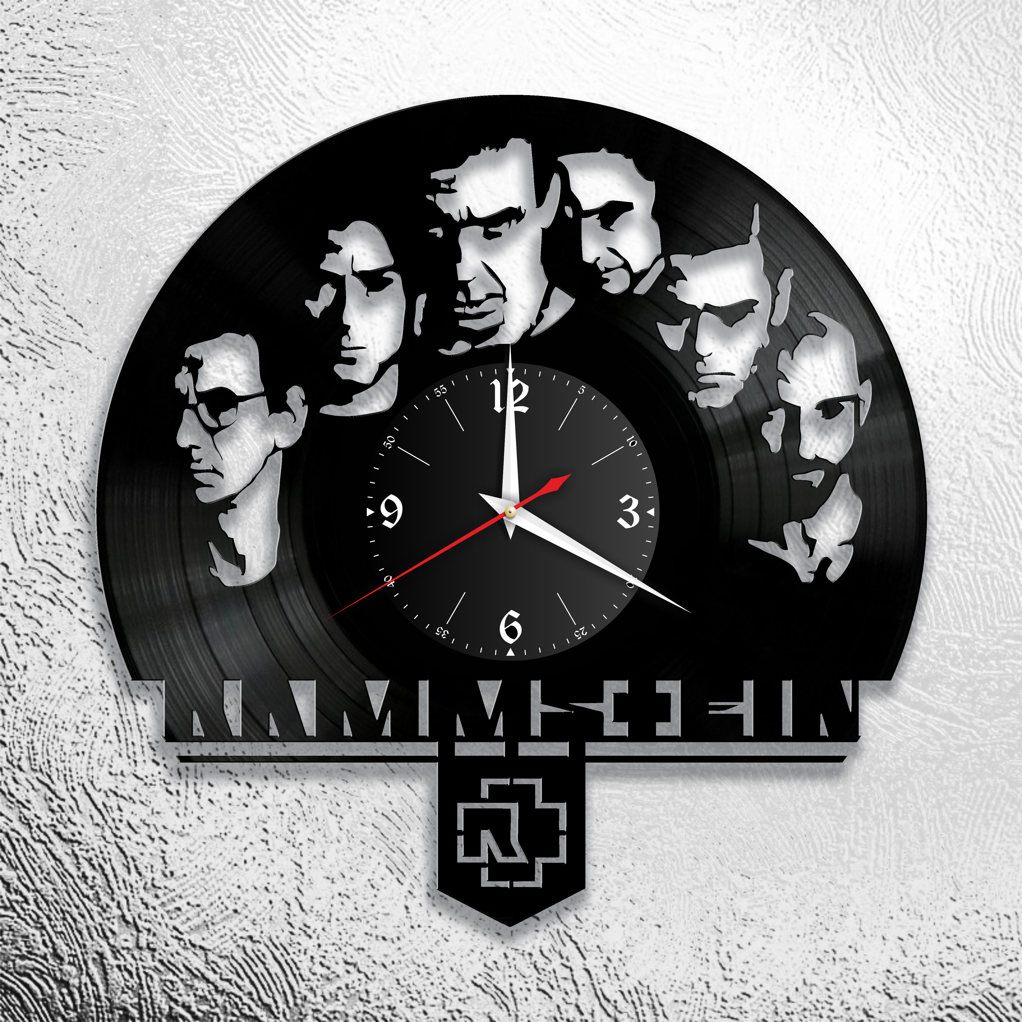 Часы настенные Rammstein 0693 из виниловой пластинки