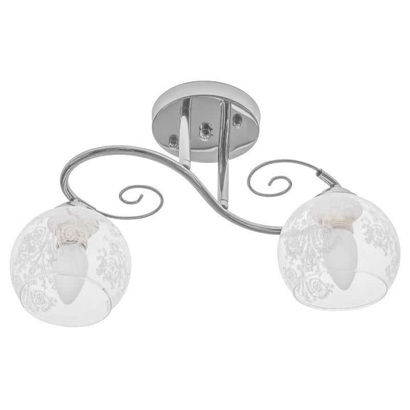 Люстра потолочная на 2 плафона Brille LK-596S/2 E27 CH