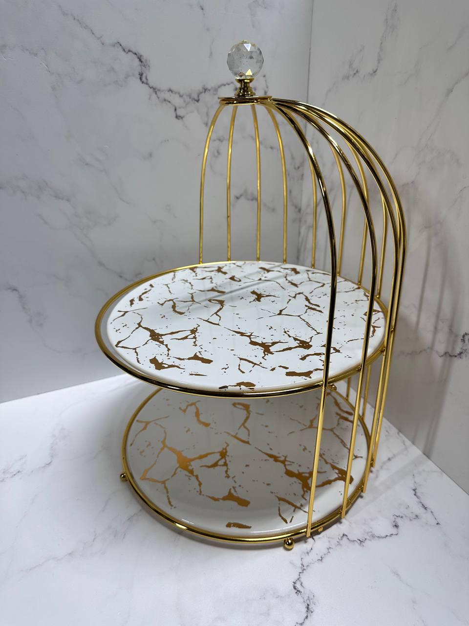 Подставка под десерты Lefard 926-002 двухъярусная 40х25 см (17707957) - фото 2