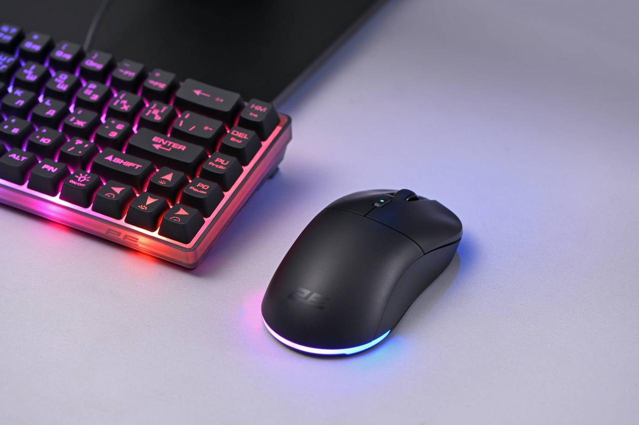 Миша ігрова з підсвіткою 2E Gaming HyperDrive Lite WL RGB Чорний (iz15830) - фото 8