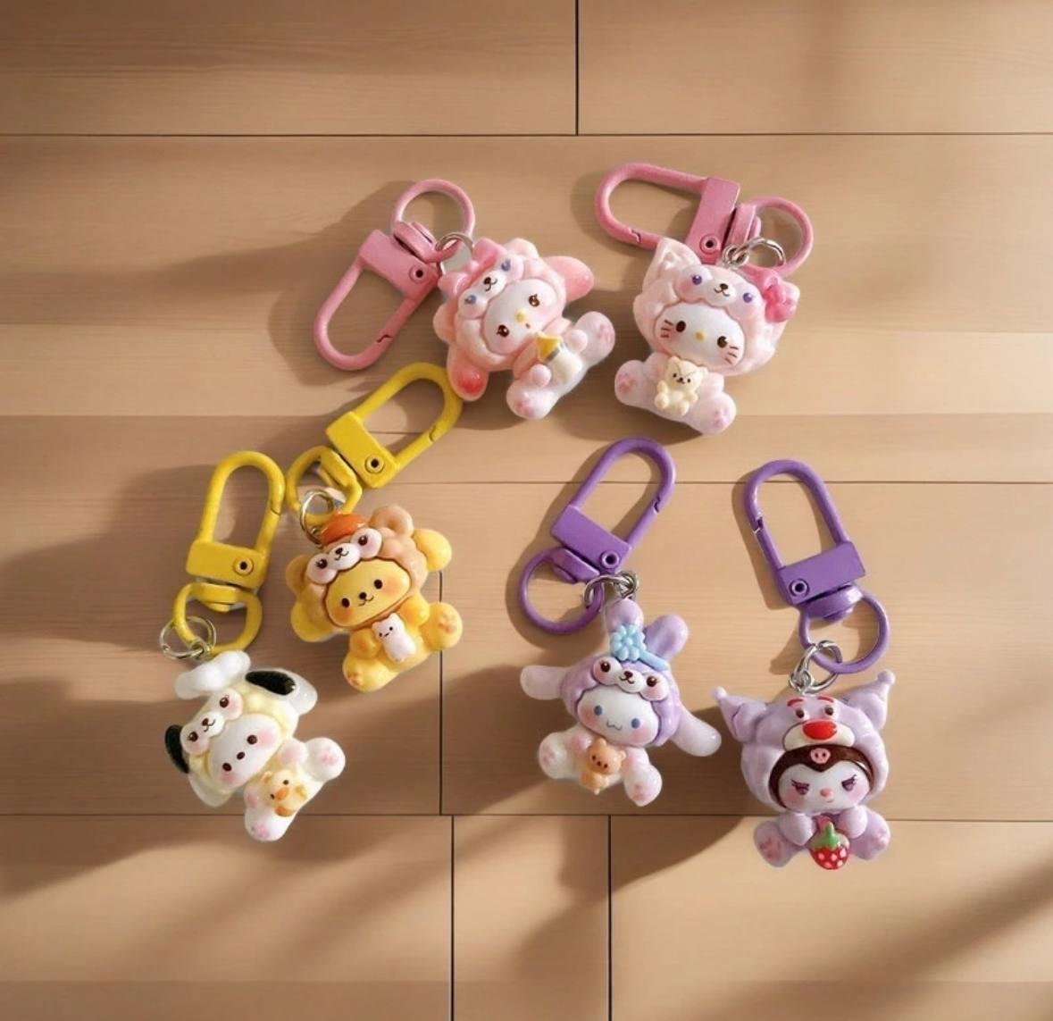 Набір брелоків аніме кавайї Куромі Мелоді Хеллоу Кітті (2624363234) - фото 5 Набір брелоків аніме кавайї Куромі Мелоді Хеллоу Кітті (2624363234) - фото 5
