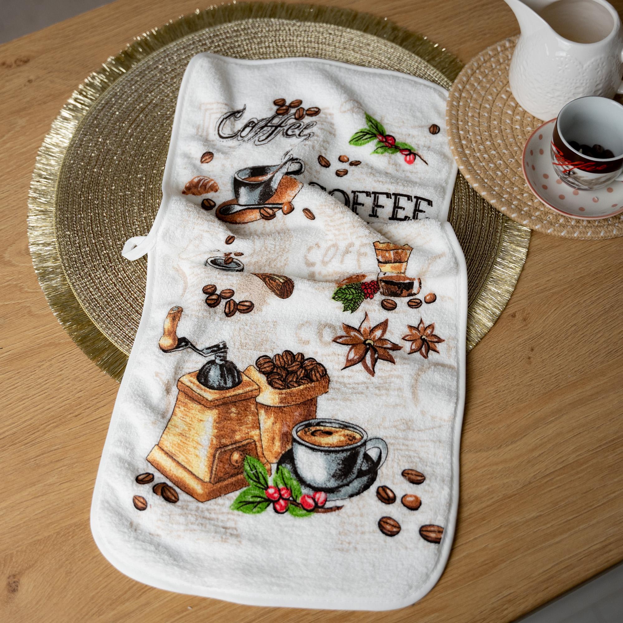 Кухонное полотенце Кофе с круассаном 25х50 см (86761)