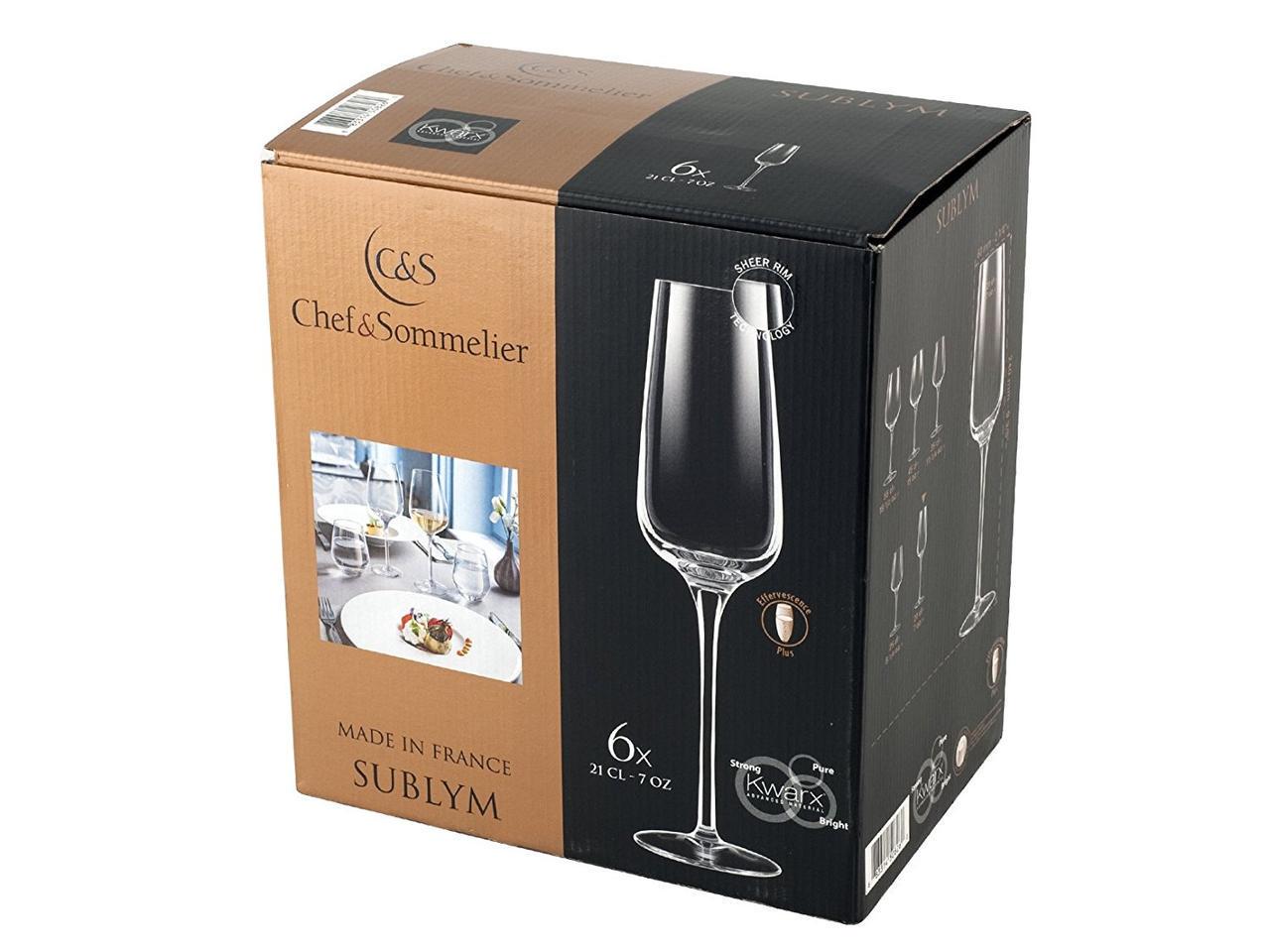 Набор бокалов для шампанского Chef&Sommelier Sublym 210 мл 6 шт. (L2762/1) - фото 5