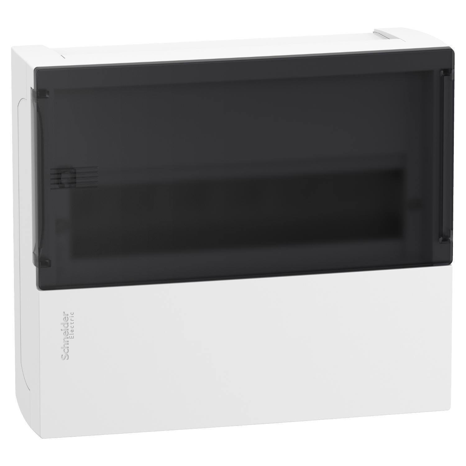 Щит навісний Schneider Electric Resi9 MP 1ряд/12 модулів з дверцятами Димчастий (MIP12112S)